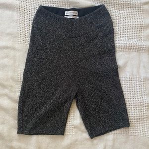 UO Black Sparkle Bike Shorts